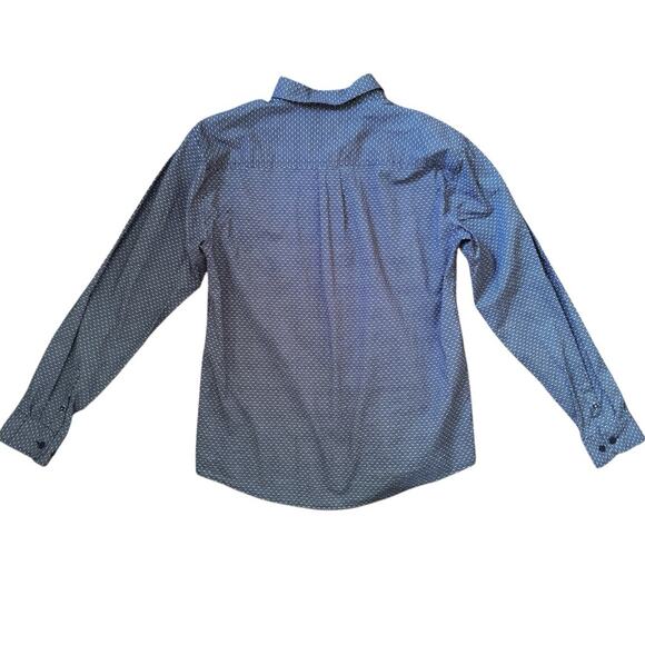 Cinch Boys’ Blue Print Button Down Long Sleeve Shirt Western Size XXL 16-18 - Picture 5 of 10